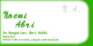 noemi abri business card